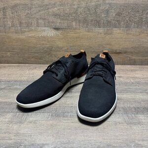 Wolf and Shephard Swiftknit Black Leather Accent Derby Shoes Men's Size 10.5